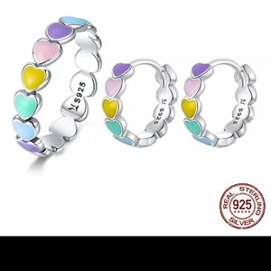 SOOLD.   RING AND RING.  REAL SILVER 925 ANTI-ALLERGIC.